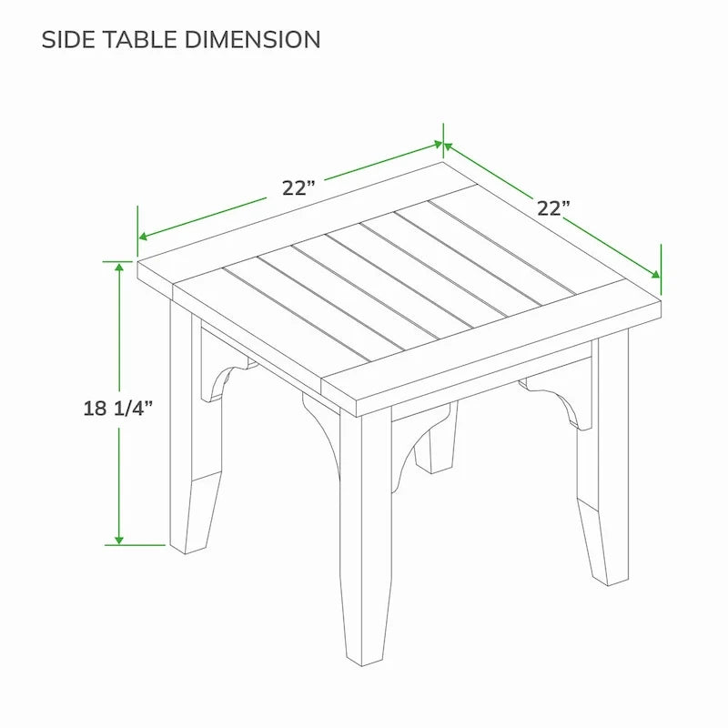 Cambridge Casual Leon 3-piece Teak Patio Chat Set with Cushion