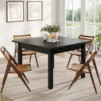 Table à manger carrée rustique en bois massif - 39,4P x 39,4L x 30H