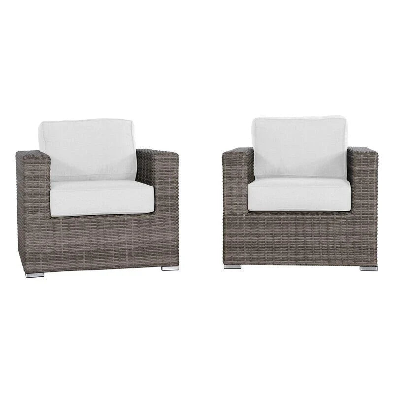 Chaise de terrasse de club de qualité complexe avec coussins Sunbrella