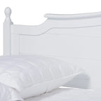 Lit de repos double pleine grandeur de style champêtre avec lit gigogne escamotable