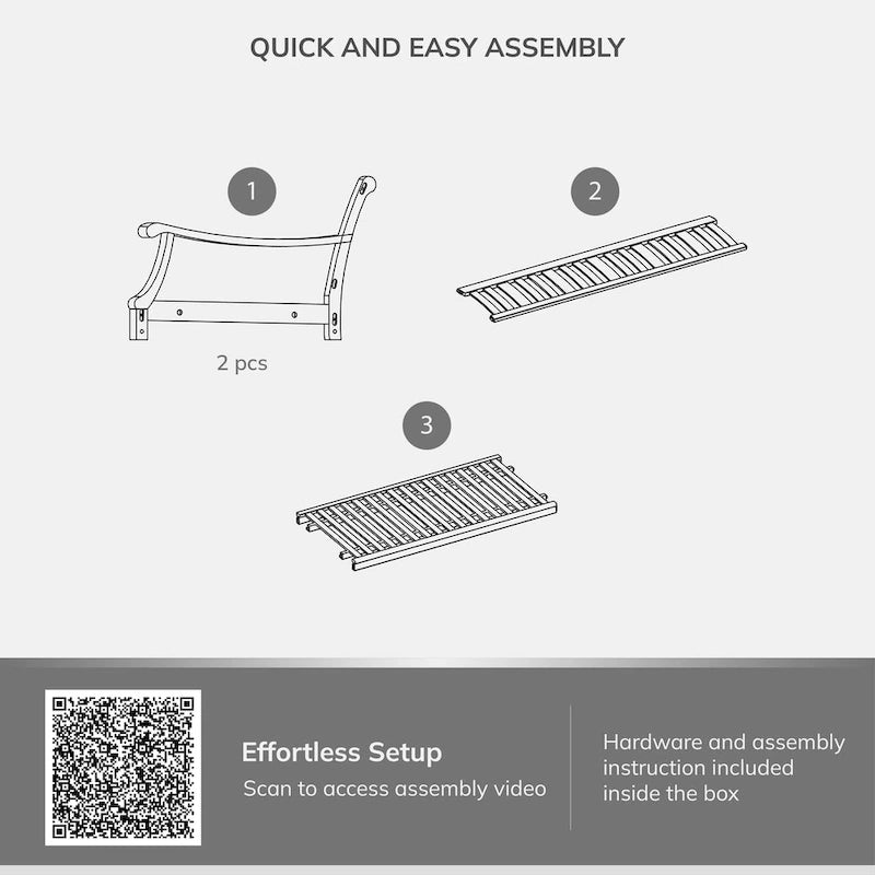 Cambridge Casual Robin Balancelle de Porche/Jardin en Teck, lit de Repos avec 4 Coussins GRATUITS