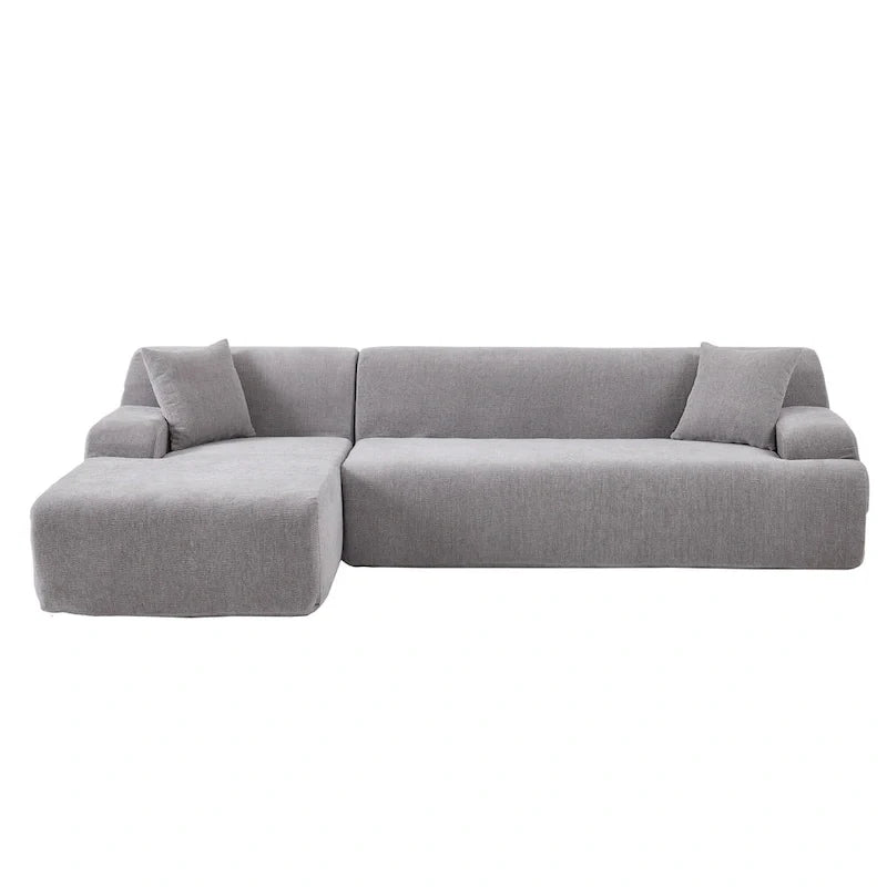 Grand canapé sectionnel modulable en L moderne pour salon