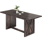 Table de salle à manger de cuisine de ferme de 180 cm pour 6 à 8 personnes