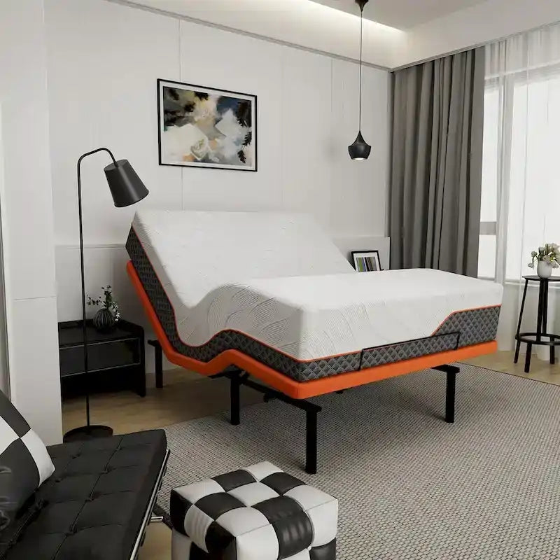 Cadre de lit réglable – Matelas hybride à mémoire de forme 14 pouces Série 2000