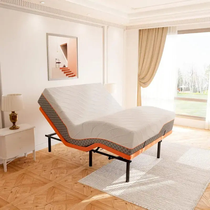 Cadre de lit réglable – Matelas hybride à mémoire de forme 14 pouces Série 2000