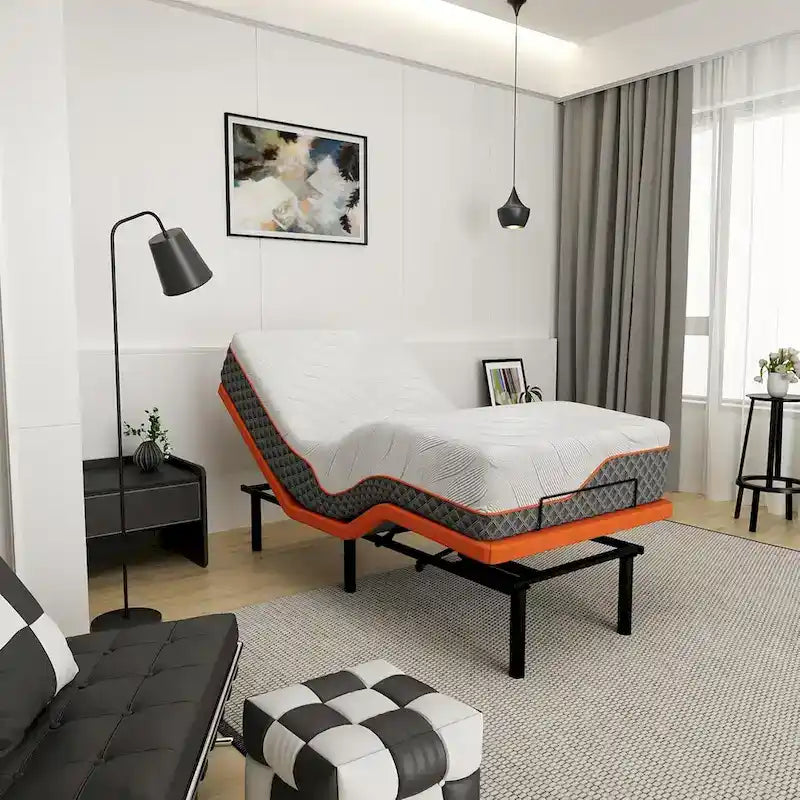 Cadre de lit réglable – Matelas hybride à mémoire de forme 14 pouces Série 2000