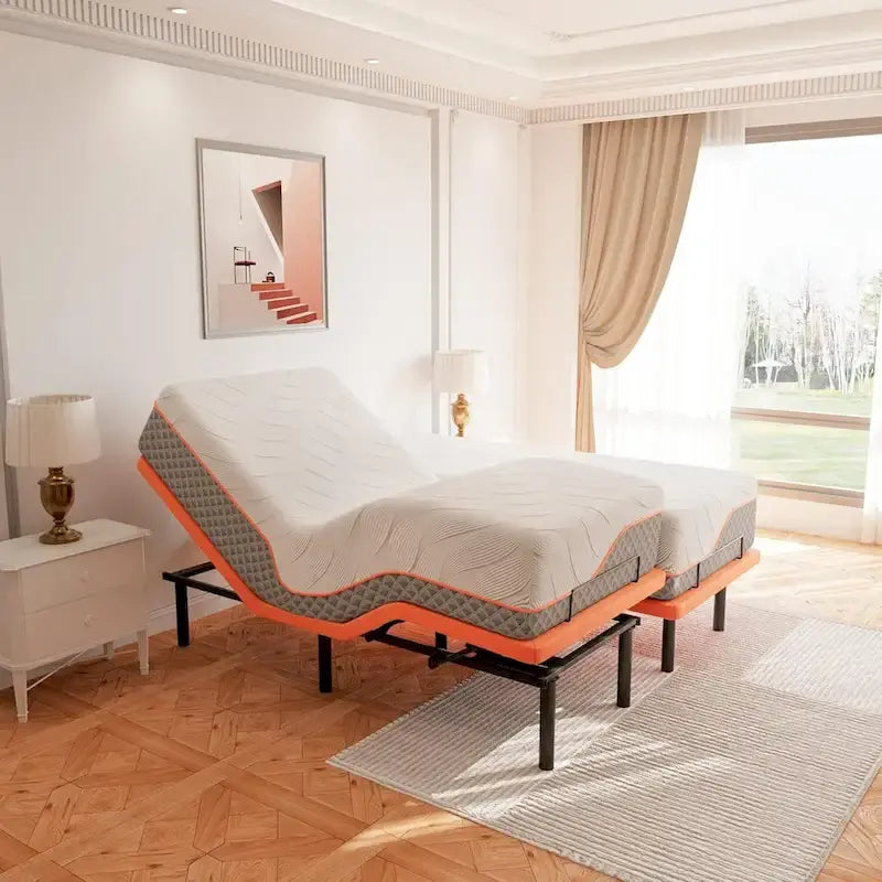 Cadre de lit réglable – Matelas hybride à mémoire de forme 14 pouces Série 2000