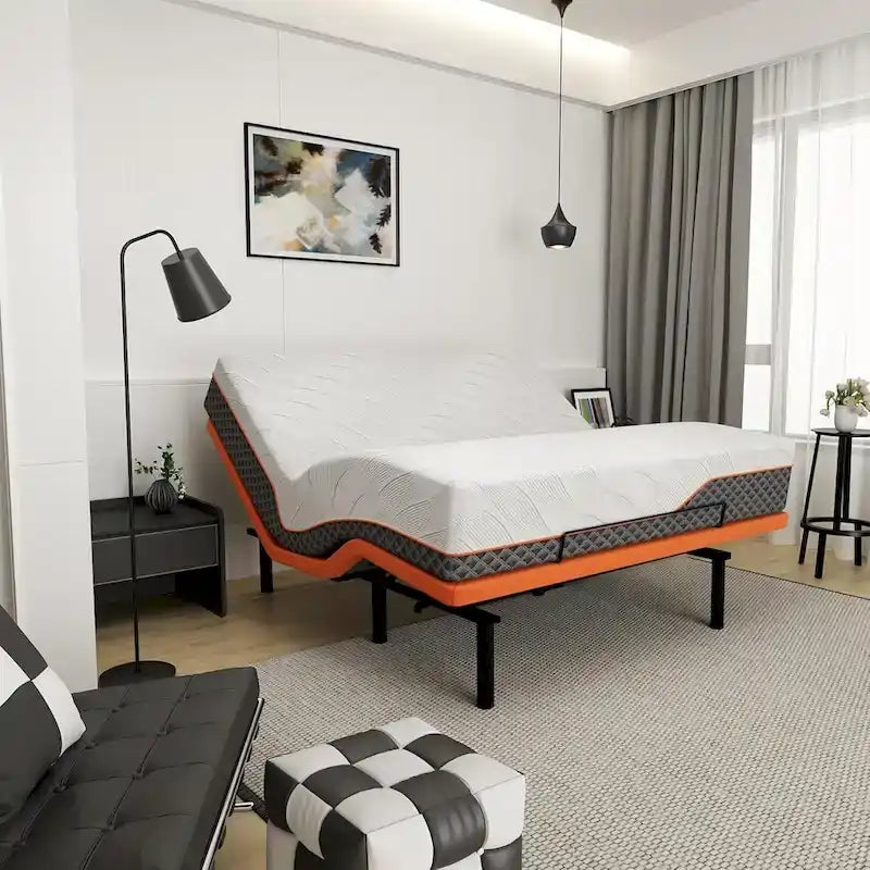 Cadre de lit réglable – Matelas hybride à mémoire de forme 14 pouces Série 2000