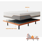 Cadre de lit réglable – Matelas hybride à mémoire de forme 14 pouces Série 2000