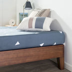 Lit Plateforme de Luxe en Bois Massif Antique Expresso