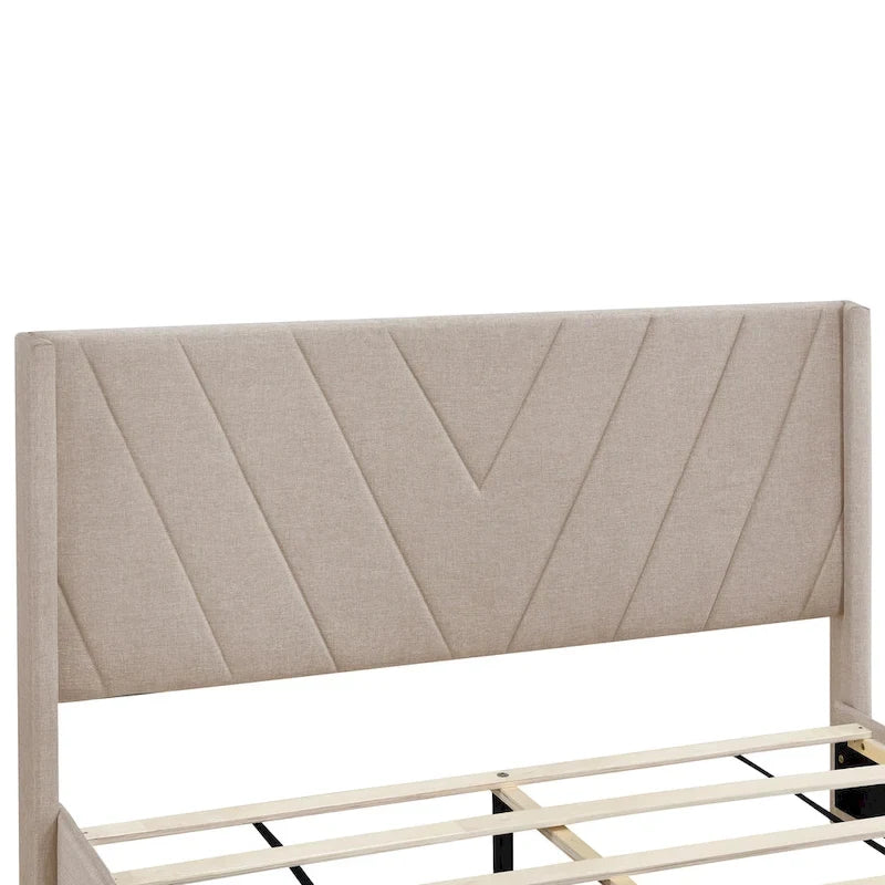 Lit de rangement Queen avec 3 tiroirs