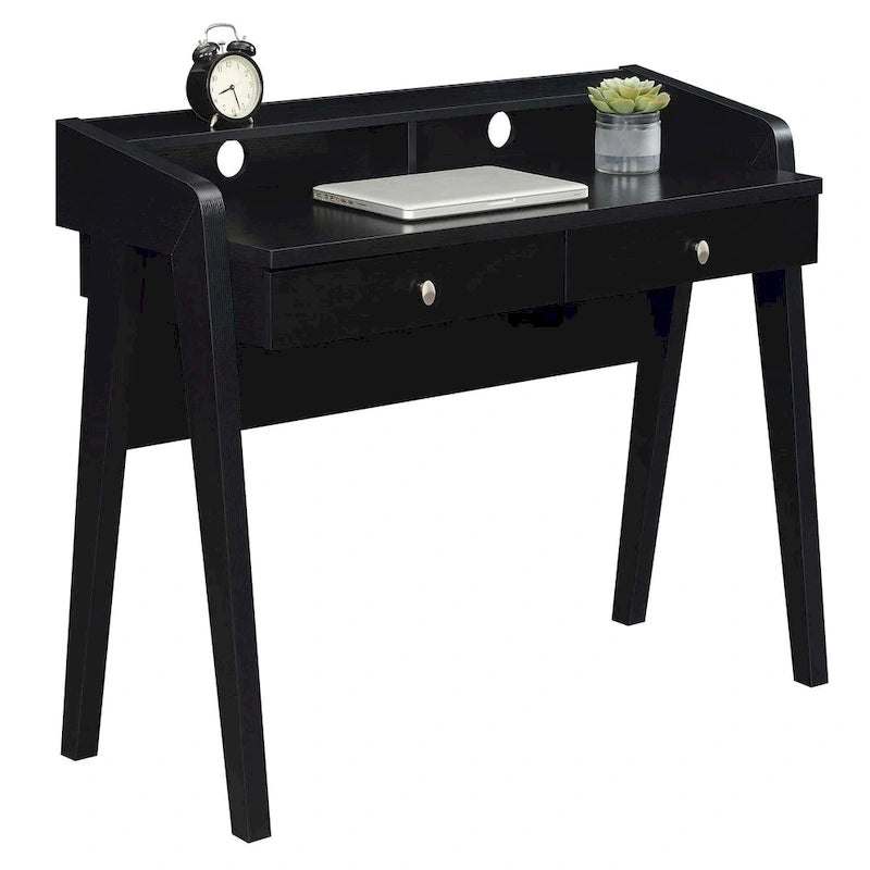 Bureau de luxe à 2 tiroirs avec étagère