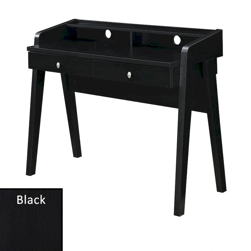 Bureau de luxe à 2 tiroirs avec étagère
