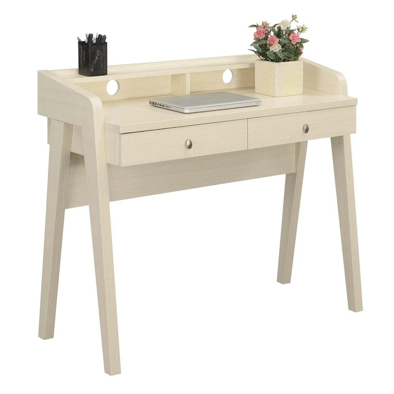 Bureau de luxe à 2 tiroirs avec étagère