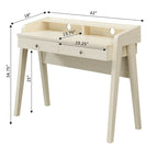 Bureau de luxe à 2 tiroirs avec étagère
