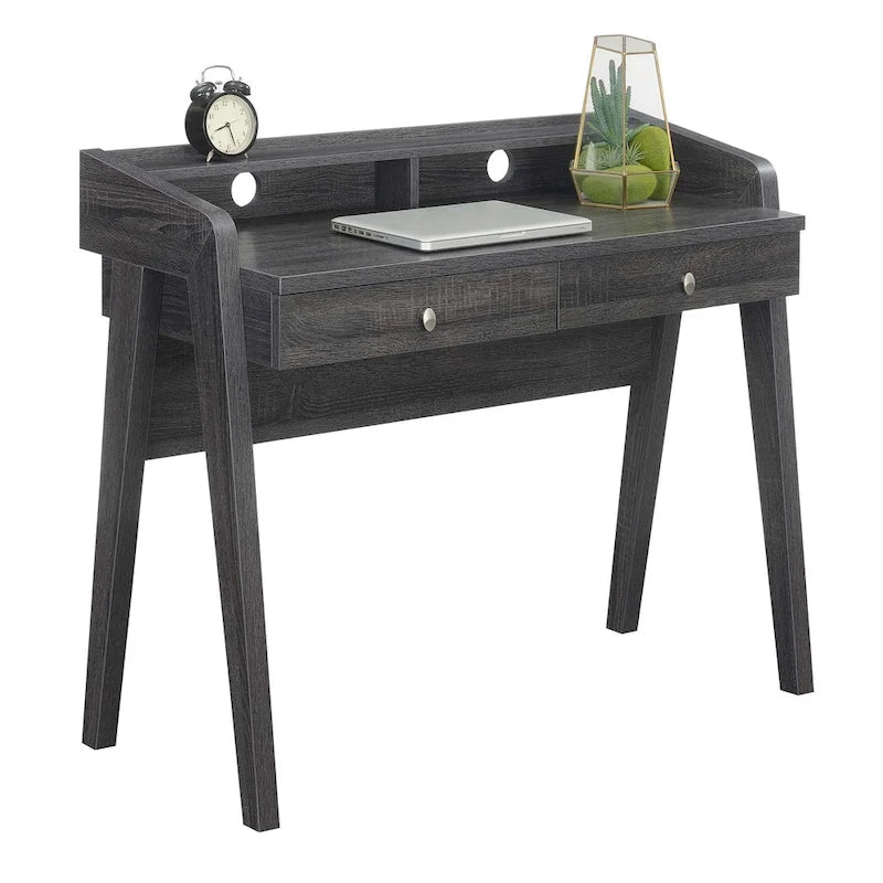 Bureau de luxe à 2 tiroirs avec étagère