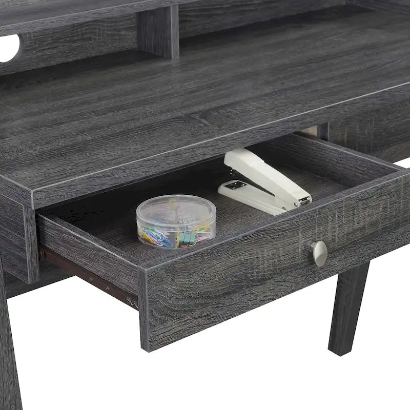 Bureau de luxe à 2 tiroirs avec étagère