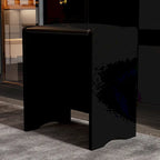 Coiffeuse 5 tiroirs avec miroir lumineux (ROSE/NOIR)