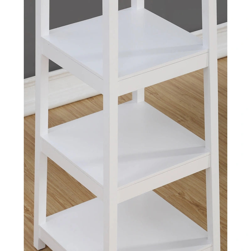 Étagère de rangement à 3 niveaux avec porte-manteau sur pied