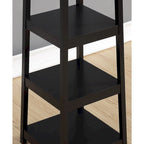 Étagère de rangement à 3 niveaux avec porte-manteau sur pied