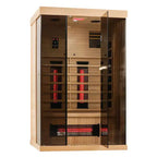 Sauna infrarouge Erommy, sauna à domicile pour 1 à 2 personnes avec chauffage à préchauffage de 10 minutes