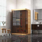 Sauna infrarouge Erommy, sauna à domicile pour 1 à 2 personnes avec chauffage à préchauffage de 10 minutes