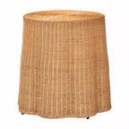 Table d'appoint en rotin festonné Bali & Pari Palm Bohemian Honey