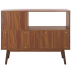 Meuble TV Javante à porte coulissante - MED9626 - Noyer - Safavieh