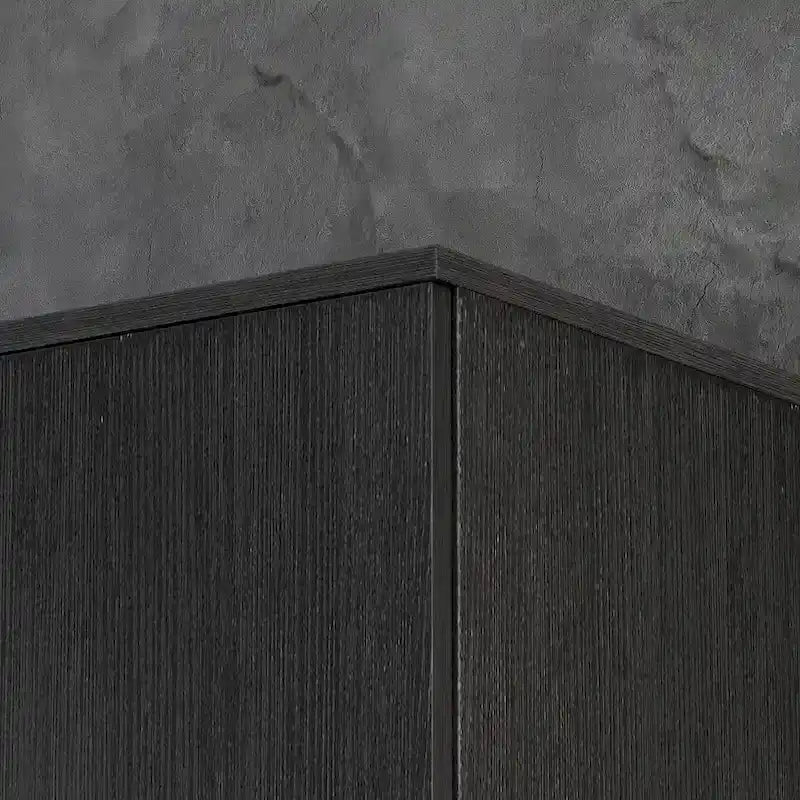 Armoire 2 portes avec tiroir de rangement et tringle à vêtements