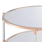 Table basse en verre acrylique à 2 niveaux Royal Crest - Breighton Home