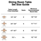 Dovelina 67 Table à manger ovale Table de cuisine moderne en bois Table de salle à manger pour 6 personnes