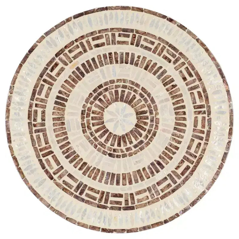 Table d'appoint Keerin - ACC1805A - Blanc/Or - Safavieh