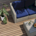Ensemble de conversation de patio sectionnel 7 pièces