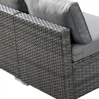 HOOOWOOO Ensemble de 8 chaises pivotantes d'extérieur avec table basse