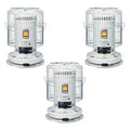 Sengoku KeroHeat Efficient Indoor Outdoor Portable Travel Convection Kerosene Space Heater with Automatic Safety Shut Off, 23,500 BTU, 3 Pack, White