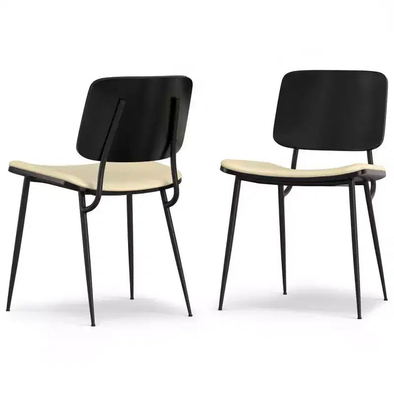 Lot de 2 chaises de salle à manger en similicuir Renata WyndenHall