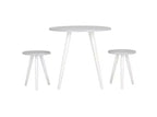 Whitman 3 Piece Dining Set - DNS1400A -Light Grey/White - Safavieh