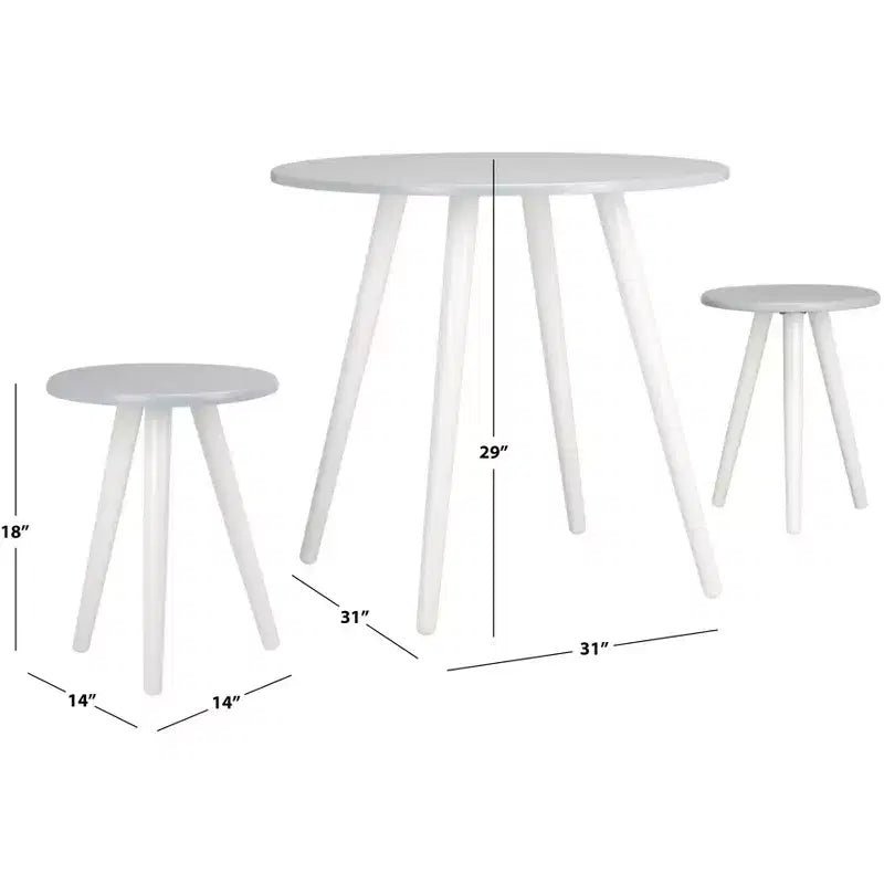 Ensemble de salle à manger 3 pièces Whitman - DNS1400A - Gris clair/Blanc - Safavieh