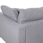Canapé d'angle modulable 128,2W, ensemble canapé convertible en U avec poufs amovibles 4S - ModernLuxe