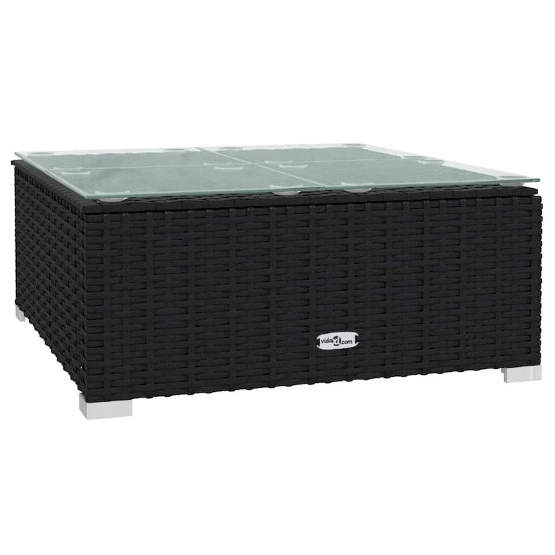 vidaXL Salon de jardin modulaire d'extérieur en résine tressée - 70 x 70 x 60,5 cm