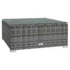 vidaXL Salon de jardin modulaire d'extérieur en résine tressée - 70 x 70 x 60,5 cm