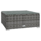 vidaXL Salon de jardin modulaire d'extérieur en résine tressée - 70 x 70 x 60,5 cm