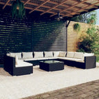 vidaXL Salon de jardin modulaire d'extérieur en résine tressée - 70 x 70 x 60,5 cm