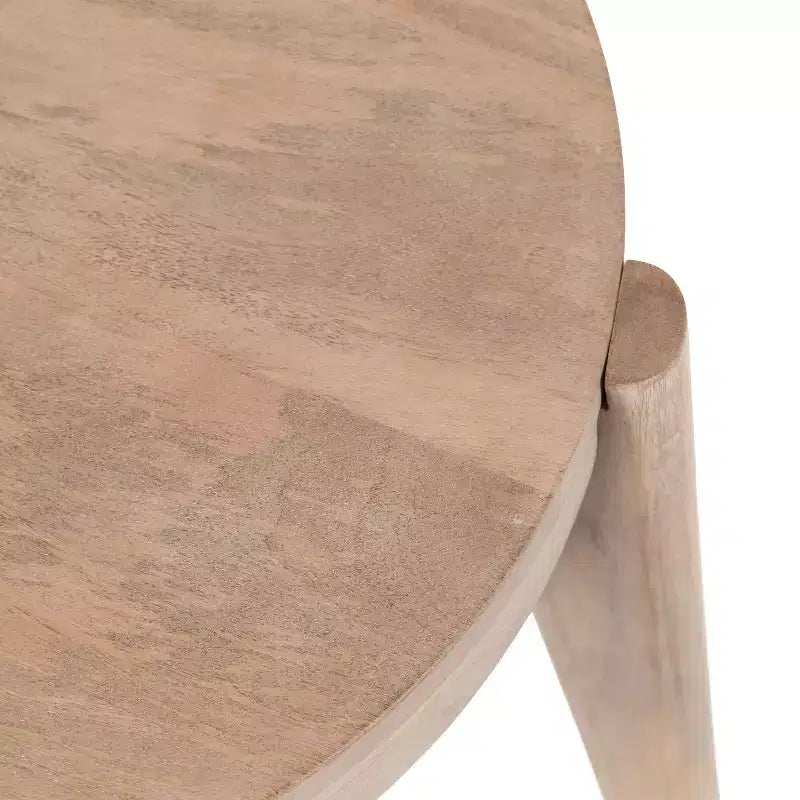 Table d'appoint en bois Vola de Kate et Laurel, 17x17x18, Naturel
