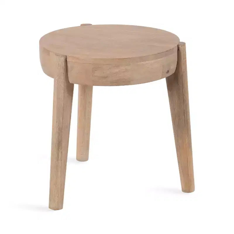 Table d'appoint en bois Vola de Kate et Laurel, 17x17x18, Naturel