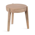 Table d'appoint en bois Vola de Kate et Laurel, 17x17x18, Naturel