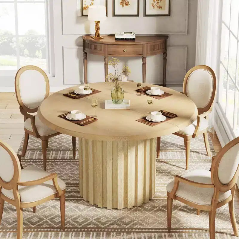 Lantine 43.3 Table à manger ronde de ferme pour 4 personnes