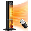 1500W Electric Ceramic Tower Space Heater with Remote Control LED Display Black