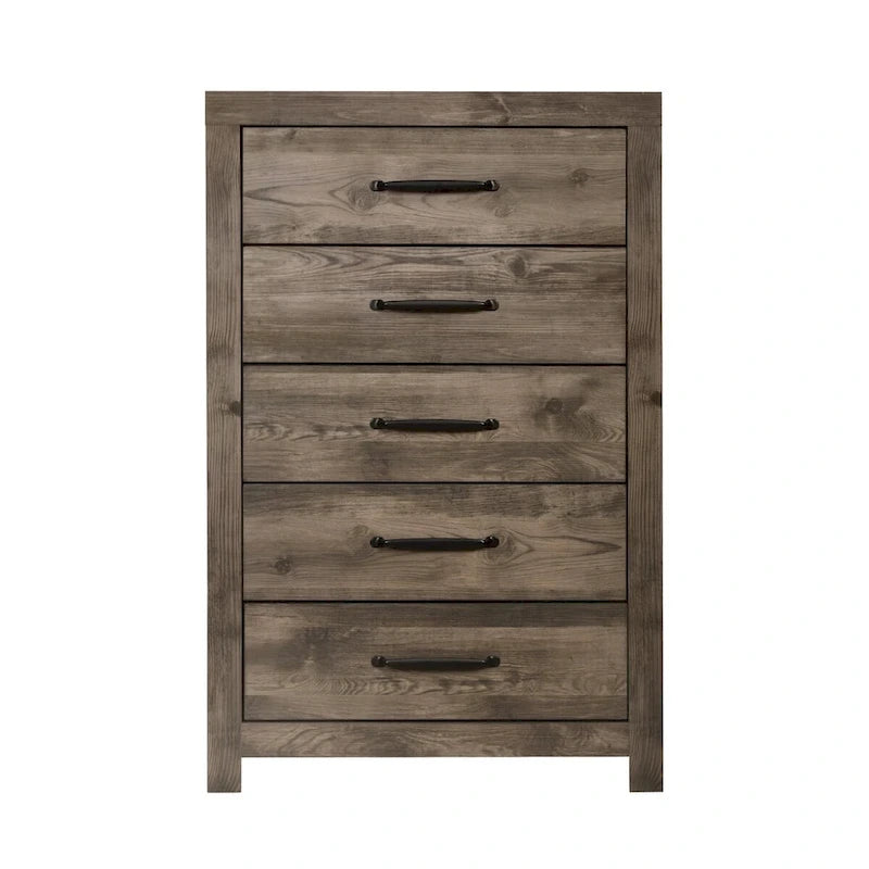 Parure de chambre 5 pièces grège