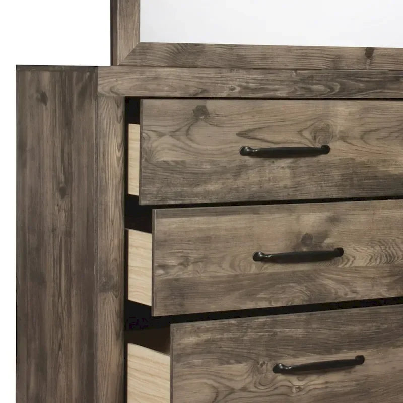 Parure de chambre 5 pièces grège